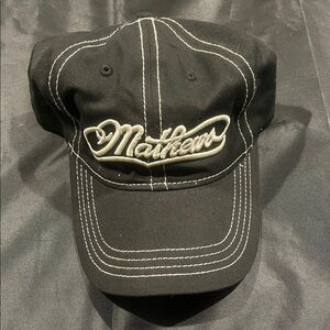 NWOT Mathew’s Black Cap with Embroidered Logo